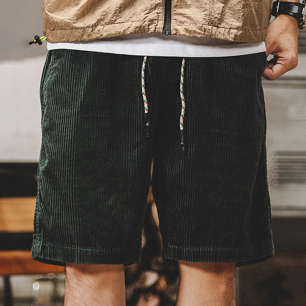 Shorts de Veludo Cotelê Retrô